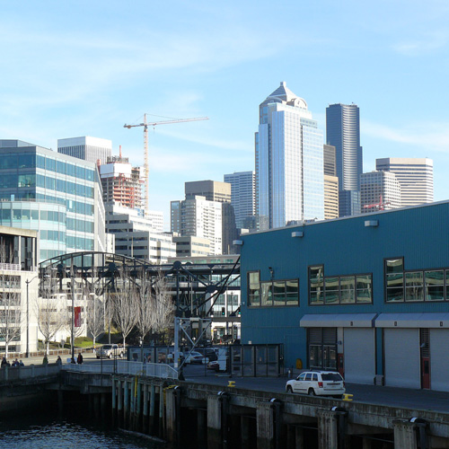 View of Seattle from the Edgewater Hotel