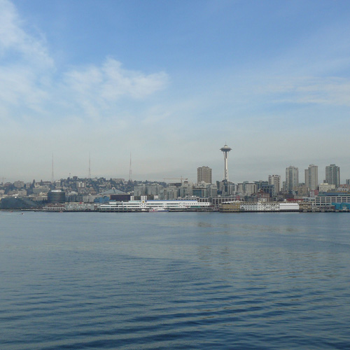 View of Seattle from the Bainbridge Ferry